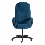 Кресло BERGAMO (22) флок синий 32 / пластик чёрный